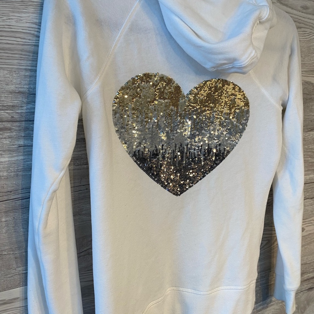 Victoria’s Secret Zip Up Hoddie with sequins